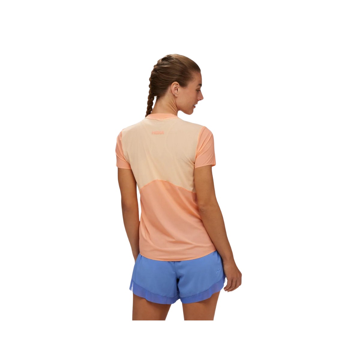 Camiseta Hoka Airolite Manga Corta Naranja Mujer - Imagen 2