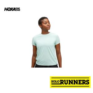 Camiseta Hoka Airolite Manga Corta Naranja Mujer