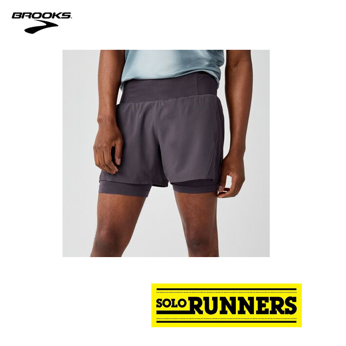BROOKS HIGH POINT 5" 2-IN-1 SHORT 2.0 M
