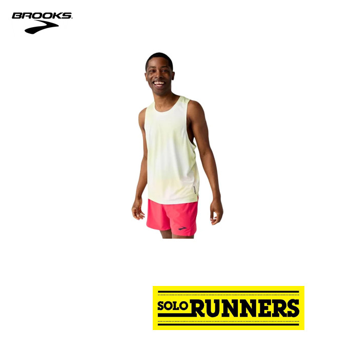 Camiseta de Running Brooks Dash Singlet Printed Hombre Euphoryc Luminary
